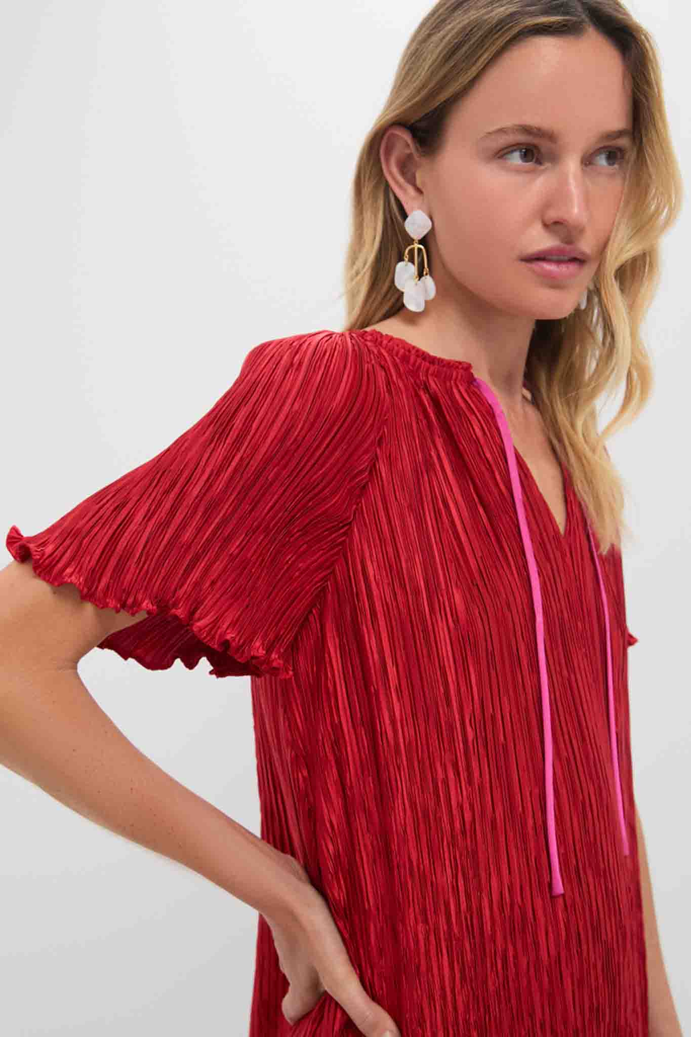 Crimson Multi Venus Mini Dress