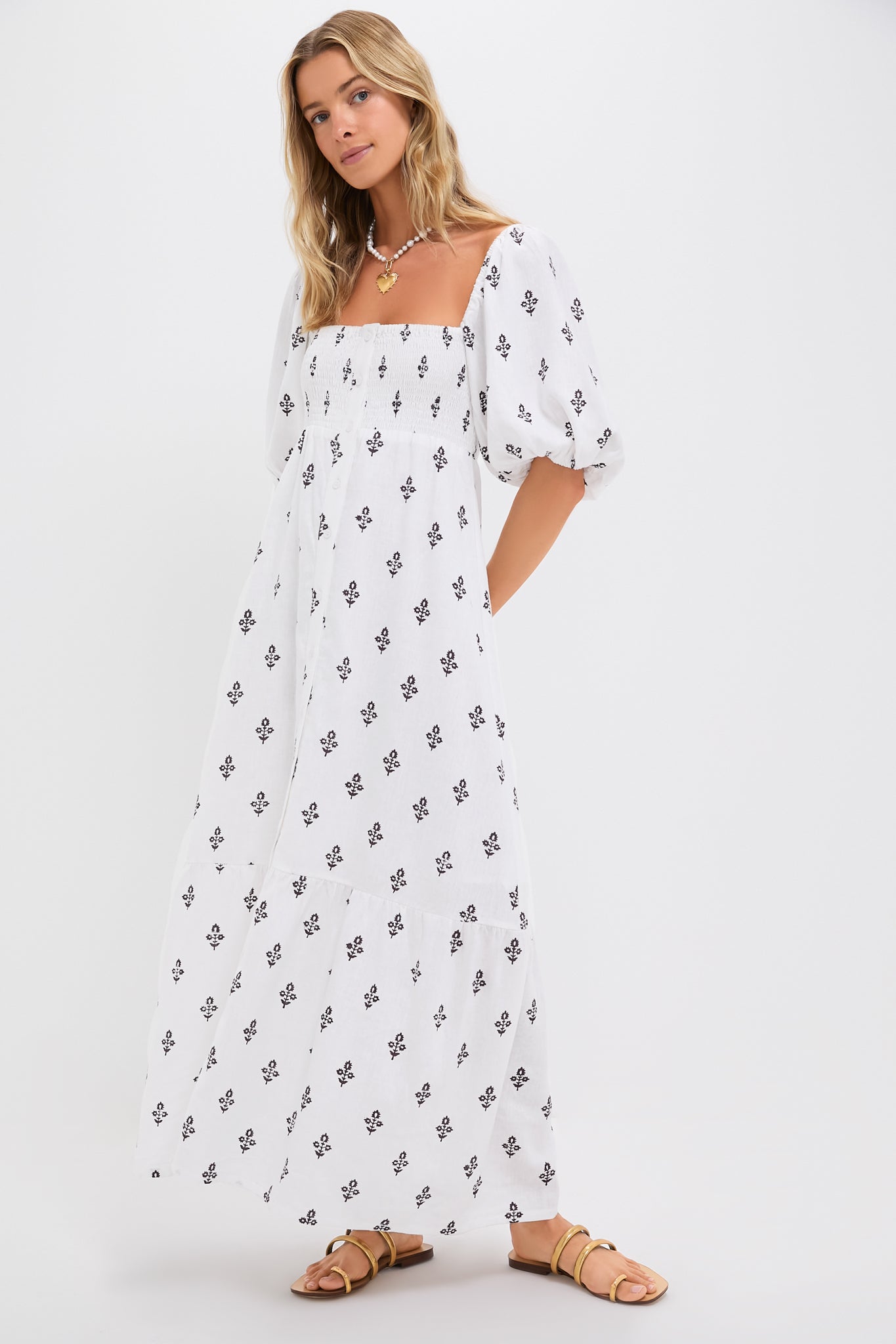 Exclusive Daughters Blackberry Wine Santiago 3 Maxi Dress