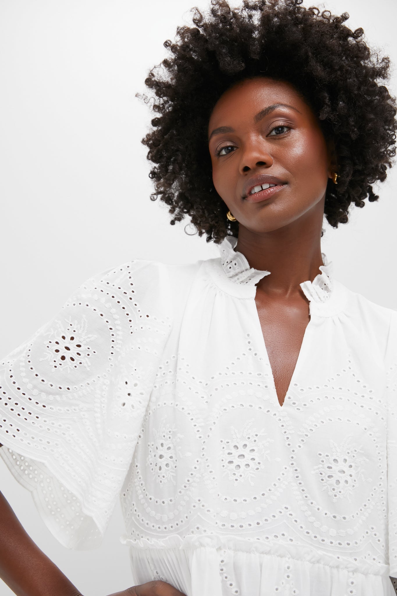 White Eyelet Crawford Dress