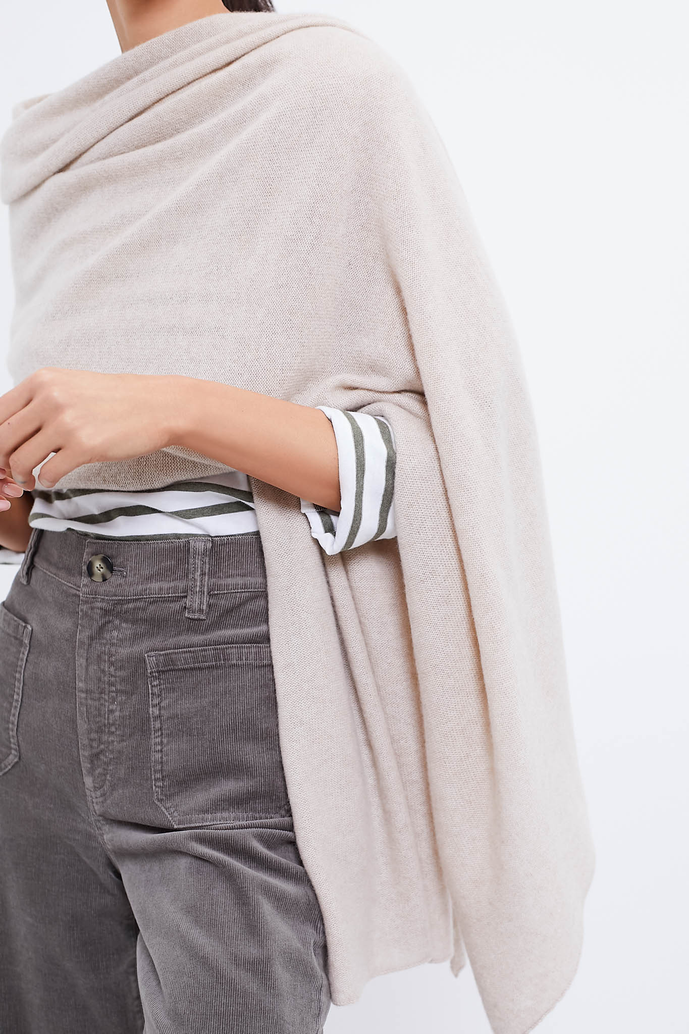 Oat Cashmere Blanket Scarf