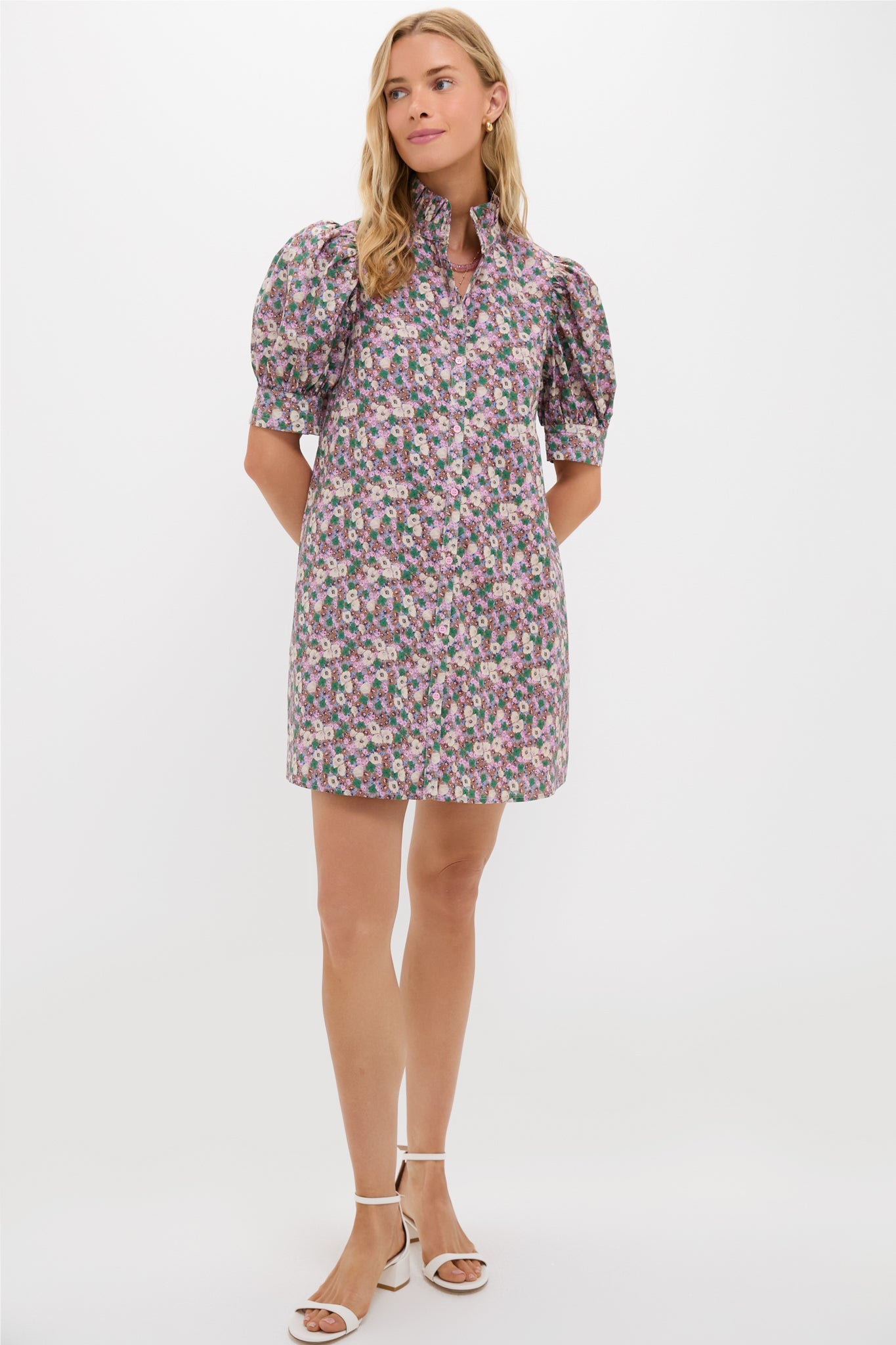 Purple Multi Floral Louisa Mini Dress