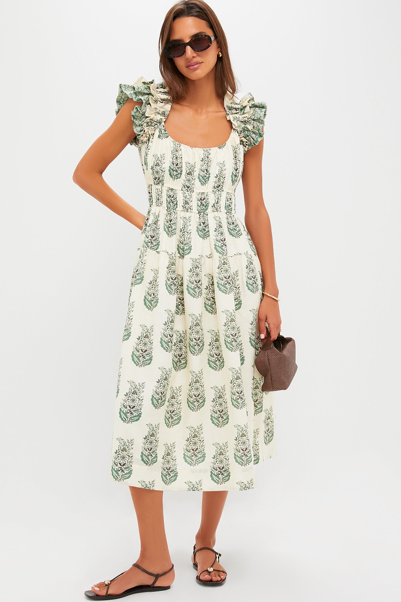 Jade Terrace Cotton Linen Liana Dress