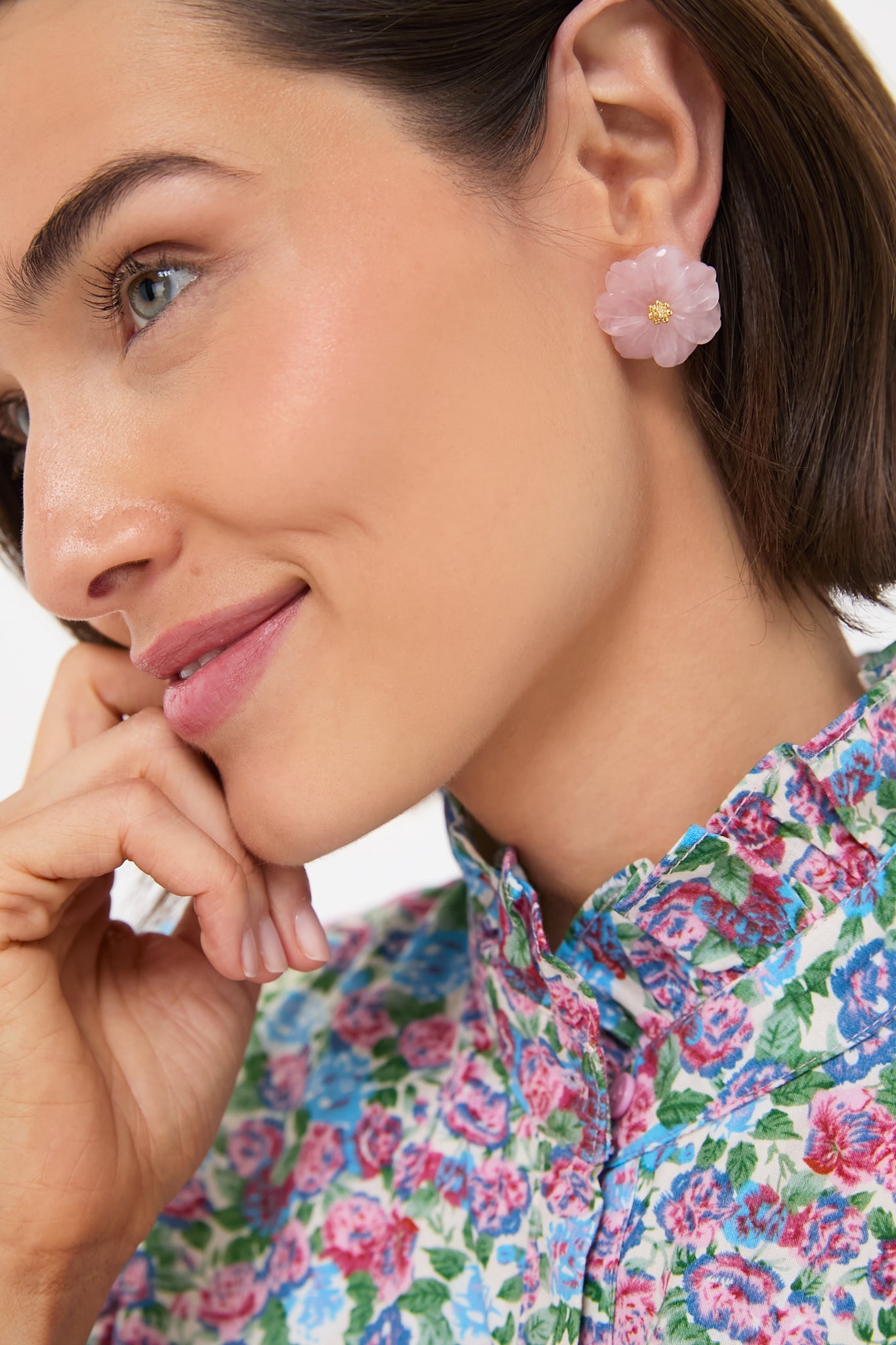 Rose Quartz Wynne Earrings