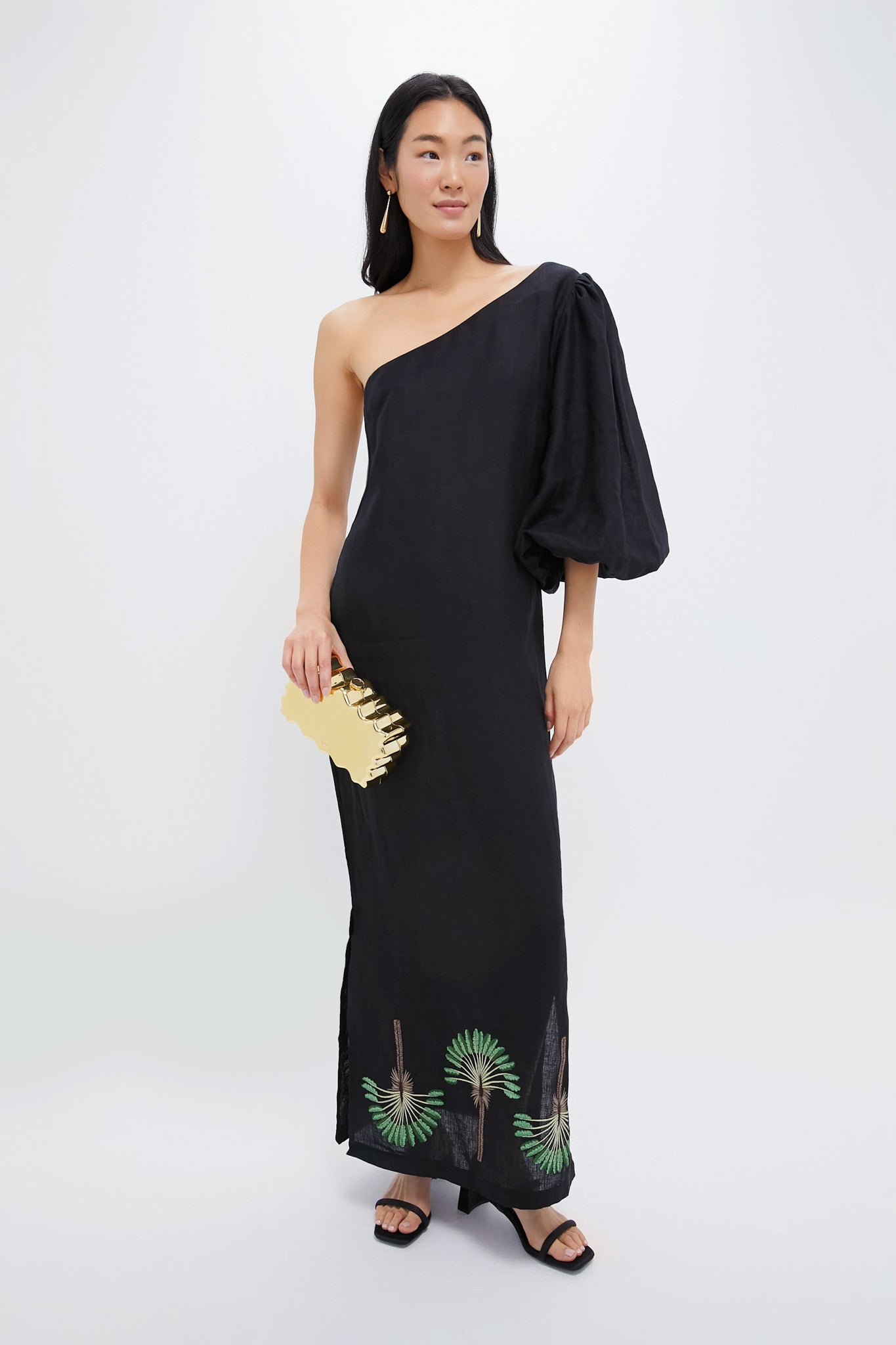 Shiny Gold Paloma Clutch