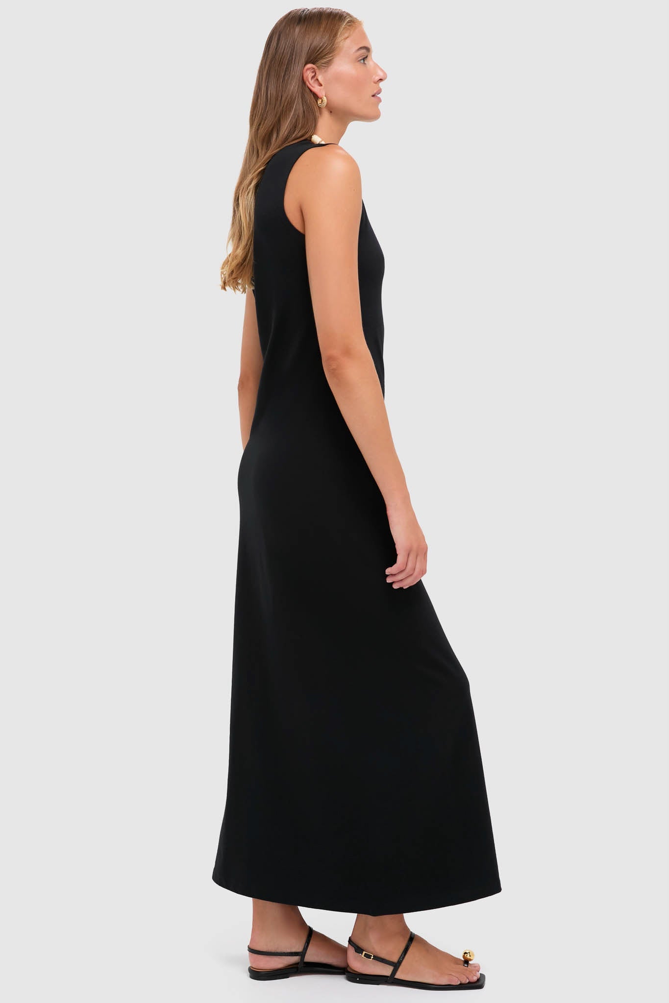 Black Margo Sleeveless Maxi Dress