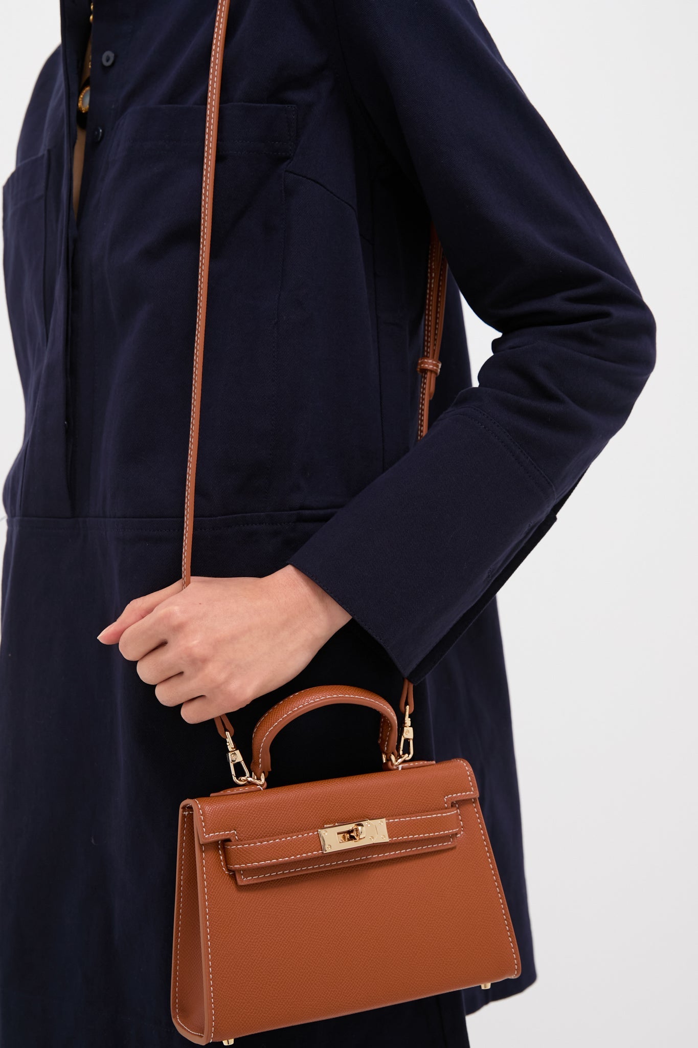 Tan Hariette Handle Bag