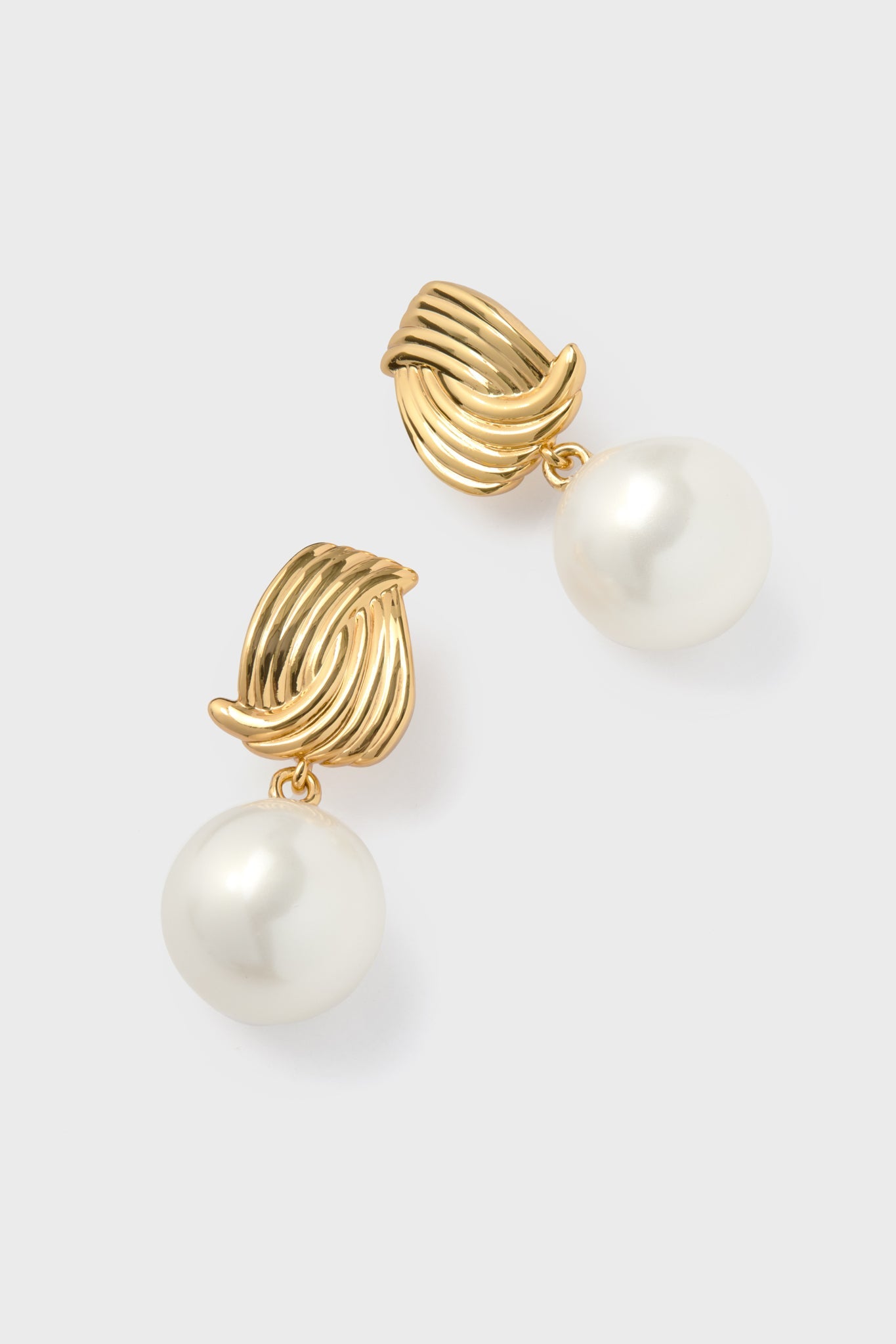 Gold and Pearl Catalina Earrings