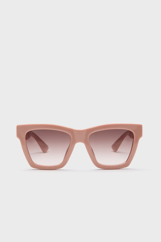 Pink Square Frame Sunglasses