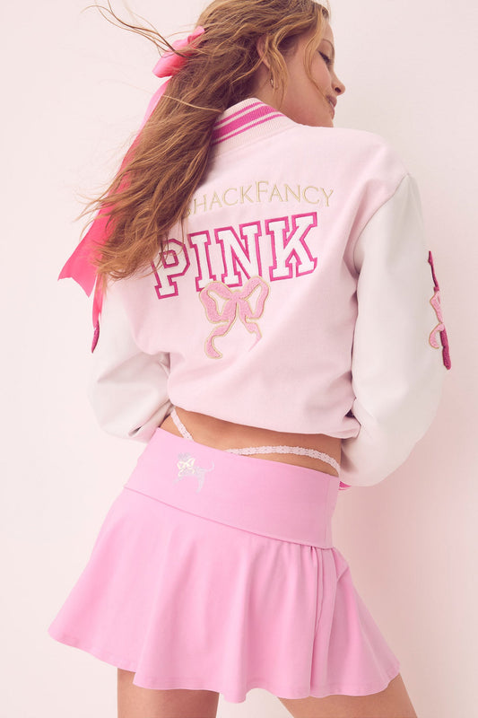 PINK x LoveShackFancy Cotton Foldover Flirty Skirt
