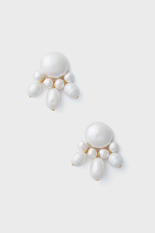 White Maggie Earrings