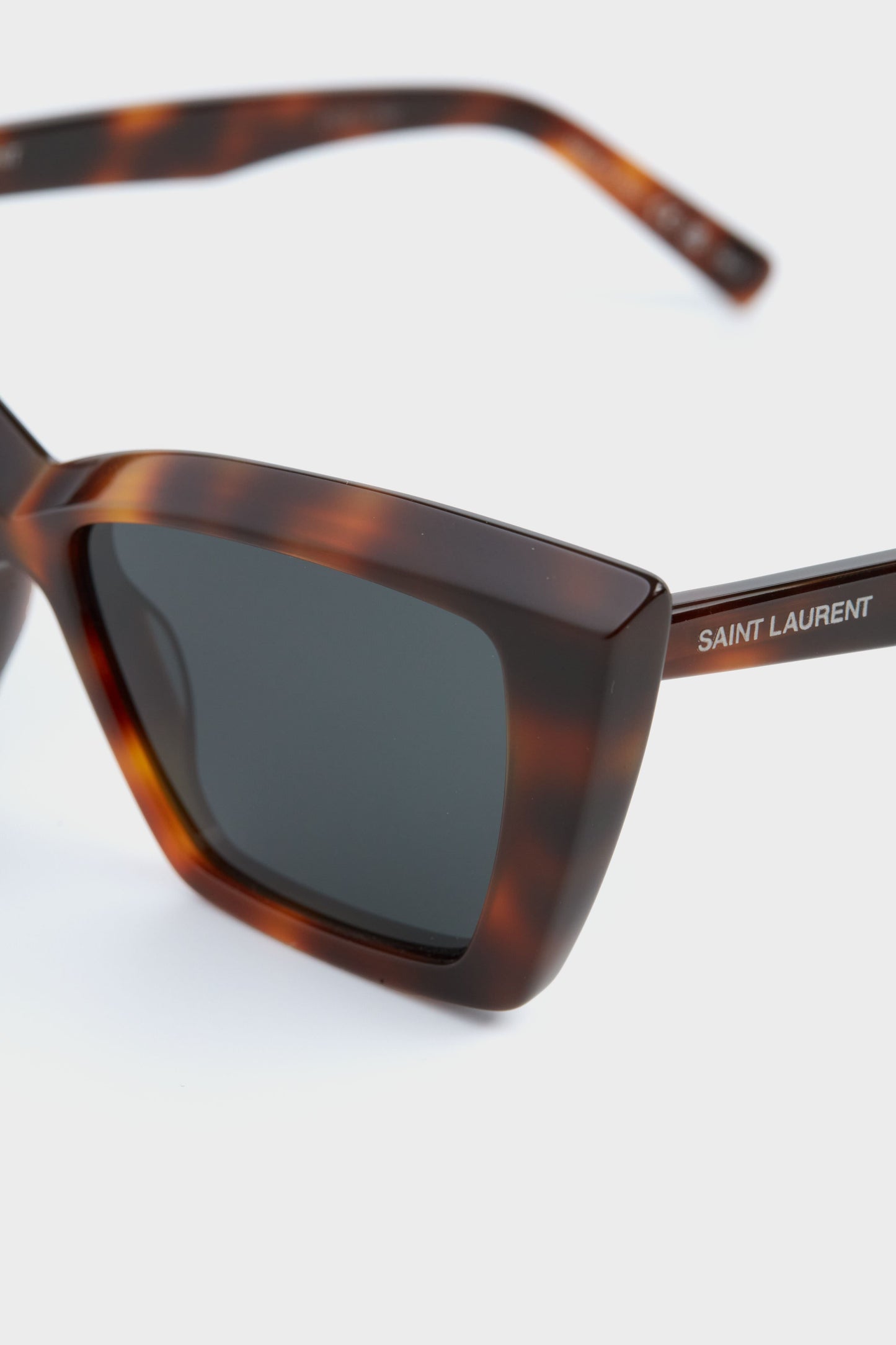 Shiny Medium Havana Cat Eye Sunglasses