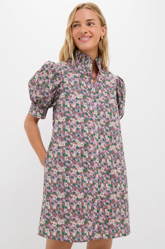 Purple Multi Floral Louisa Mini Dress