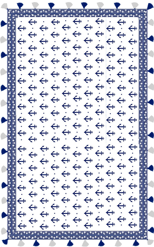 Shanti Print Tassel Wrap-Anchor Print