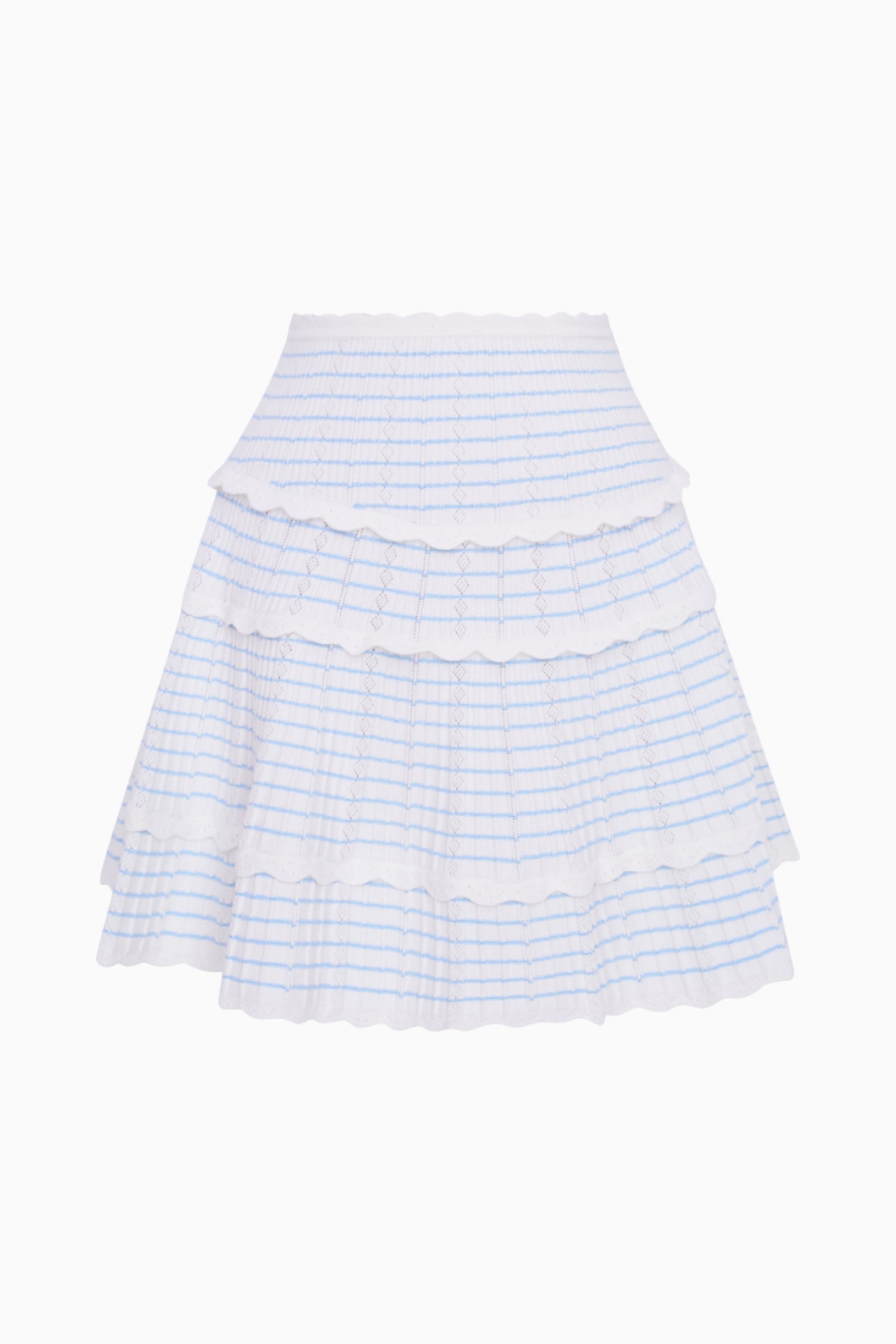 Colella Striped Stretch Knit Skirt