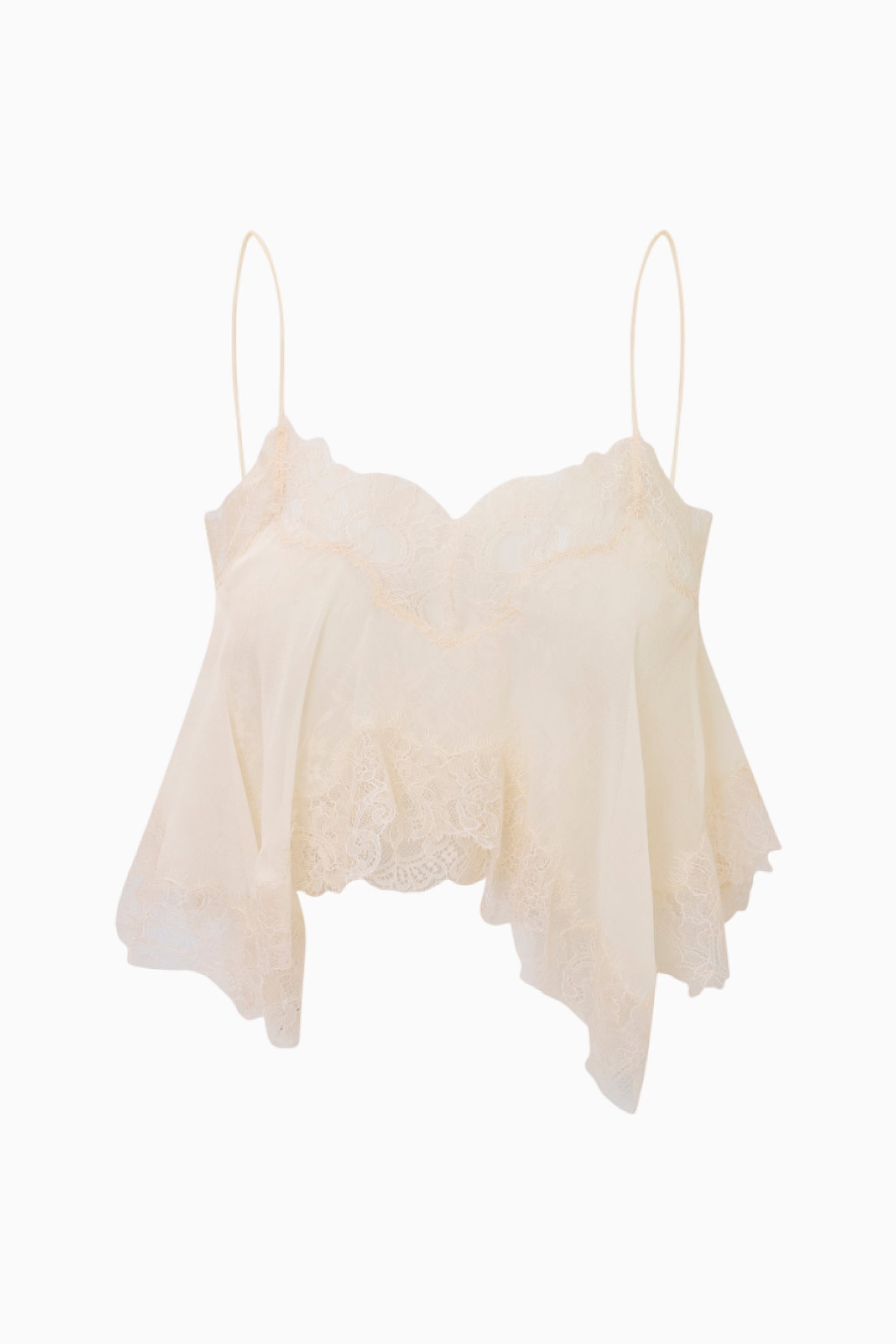 Elysia Silk Lace Top