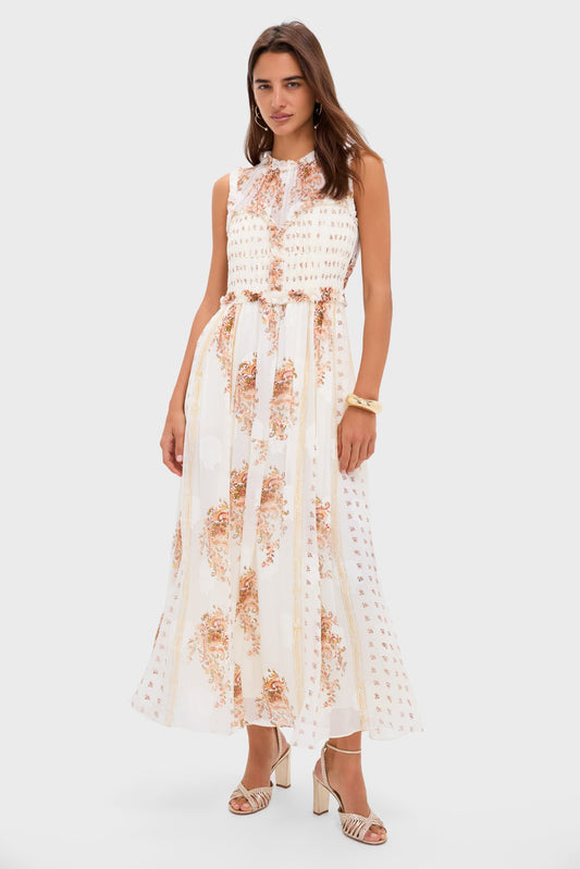 Alabaster Kasia Sleeveless Midi Dress