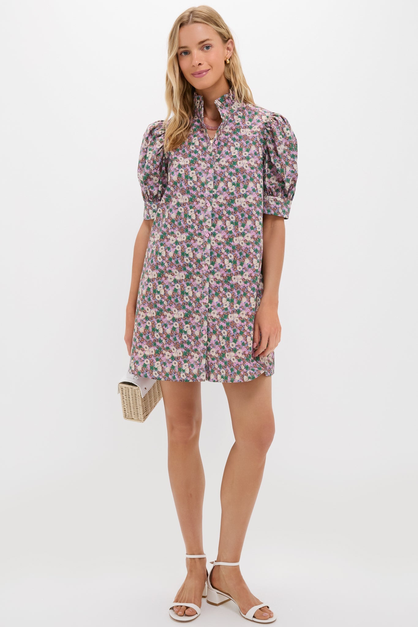 Purple Multi Floral Louisa Mini Dress