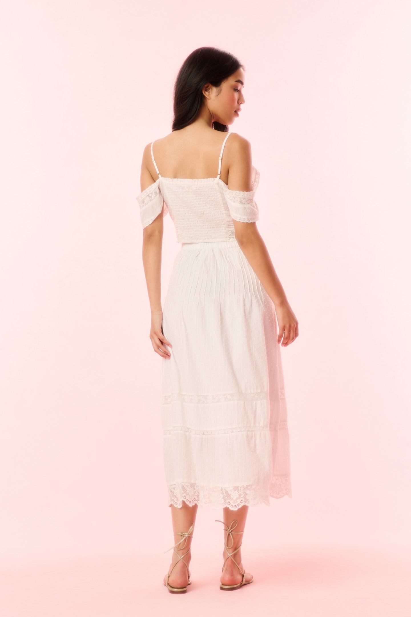 Allesia Cotton Midi Skirt