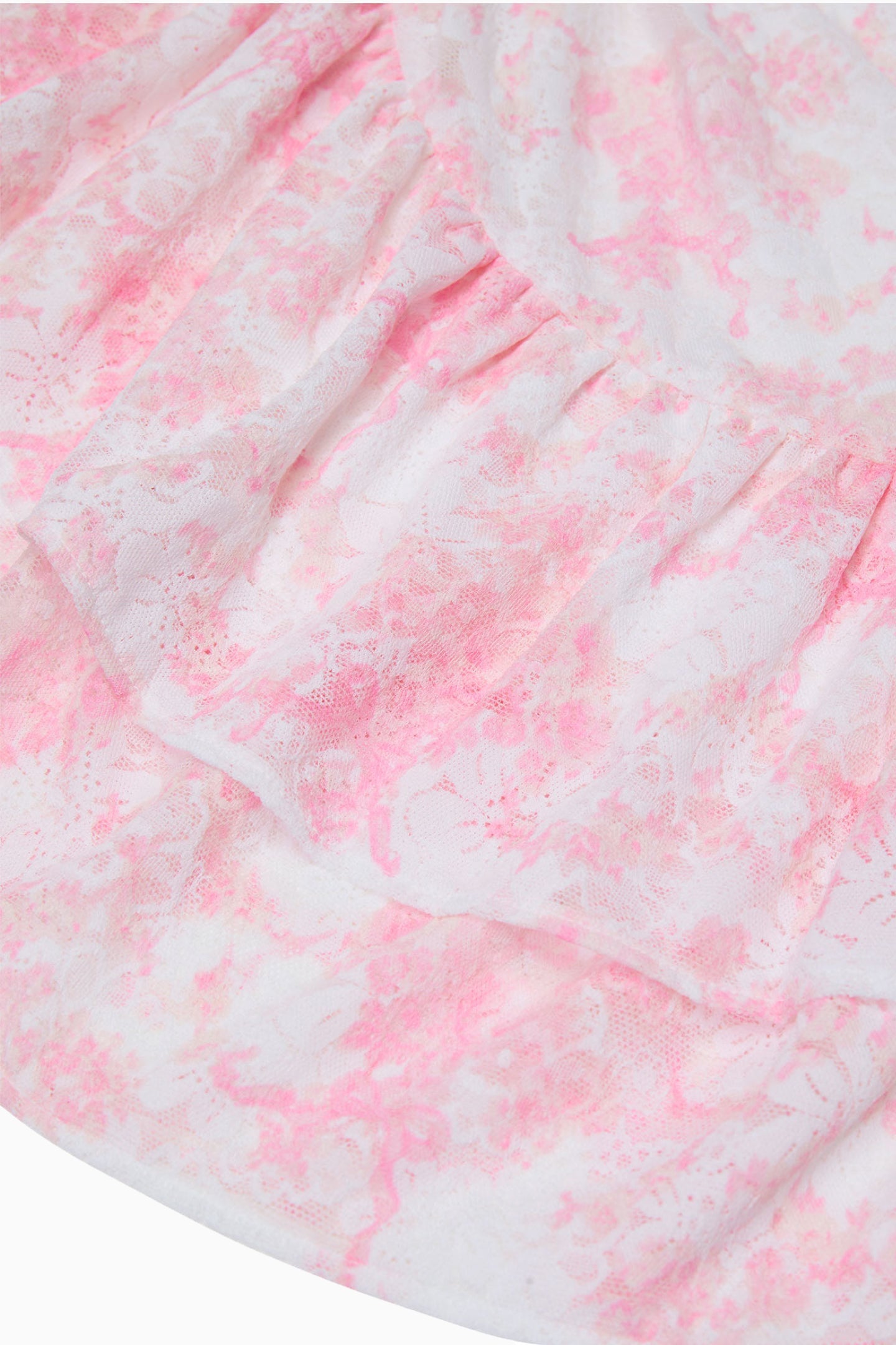 PINK x LoveShackFancy Strapless Lace Mini Dress