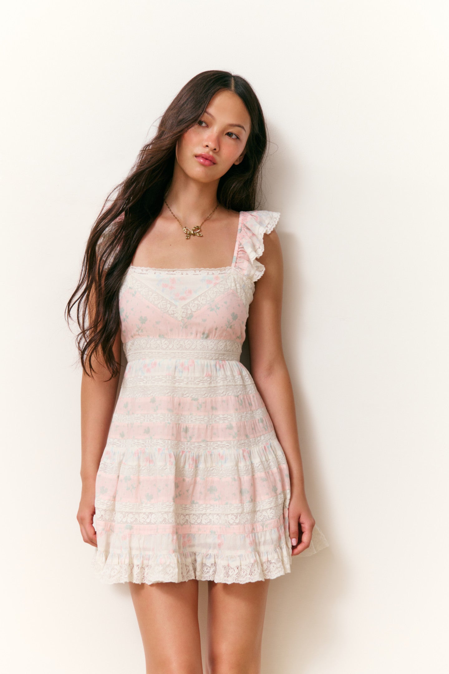 Melitta Mixed Print Mini Dress