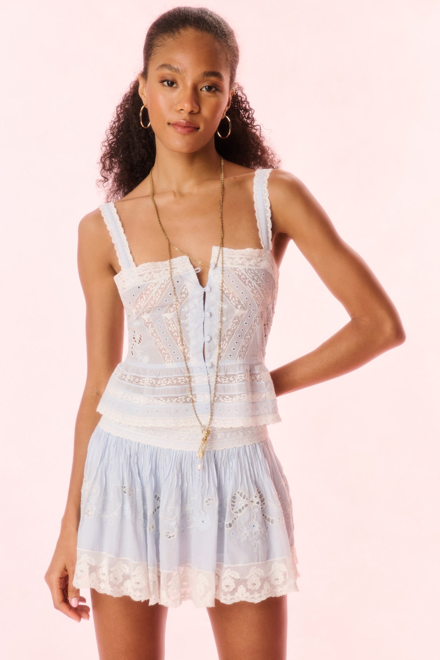 Pruitt Cotton Embroidered Top