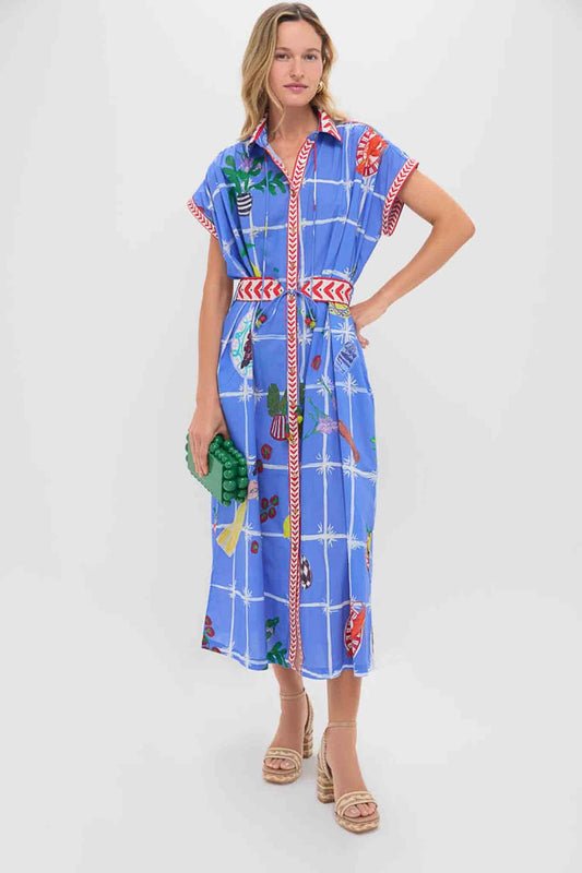 Picnic Blue Valerie Kaftan