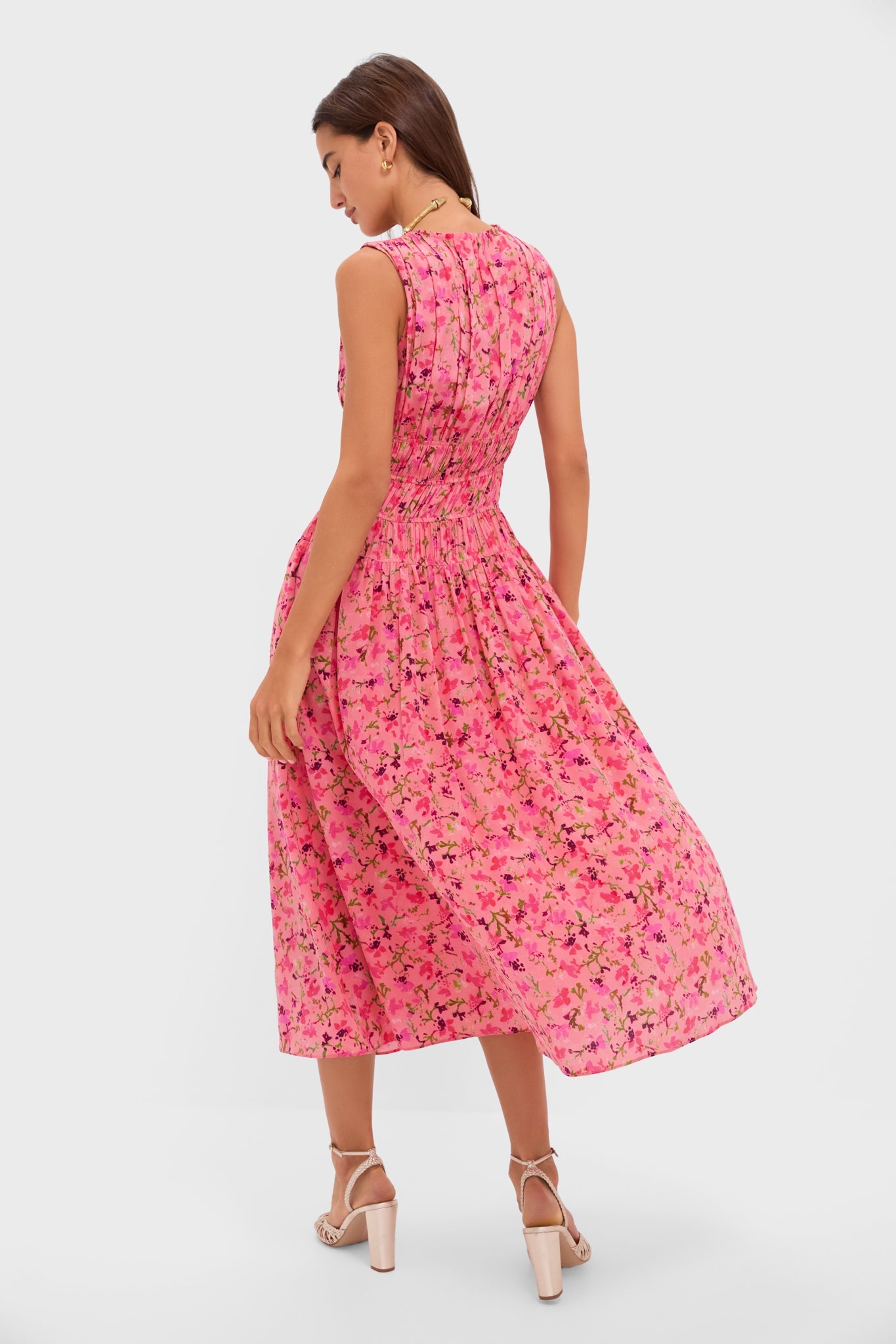 Peony Sylvie Sleeveless V-Neck Midi Dress