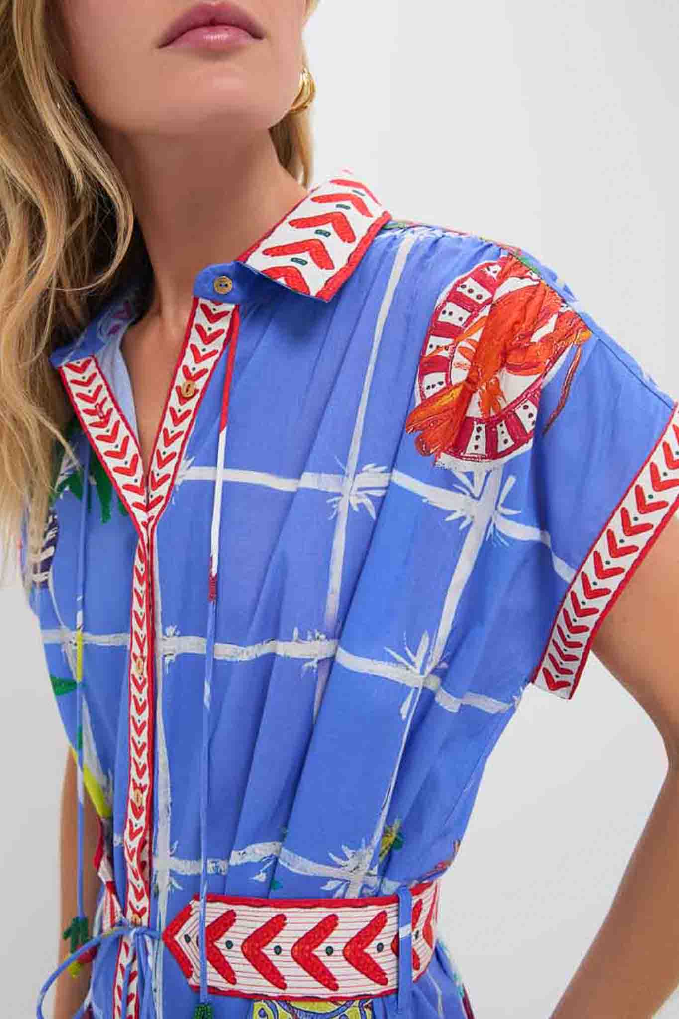Picnic Blue Valerie Kaftan