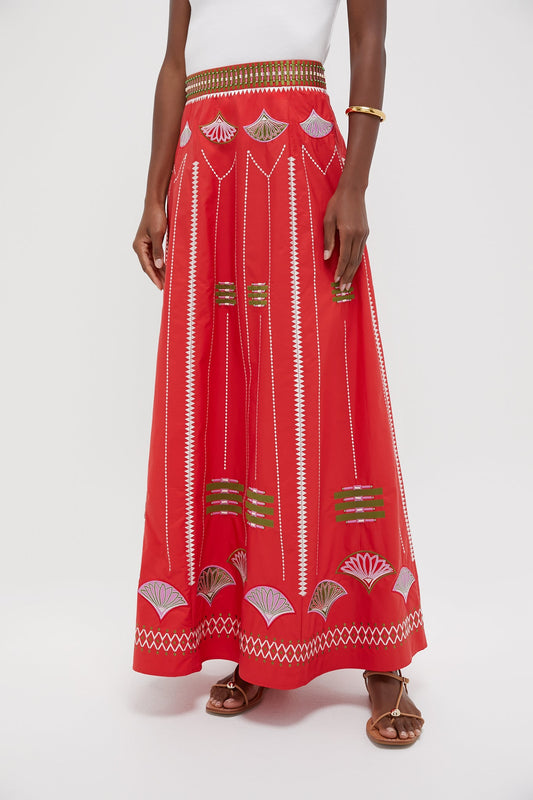 Red Camille Skirt