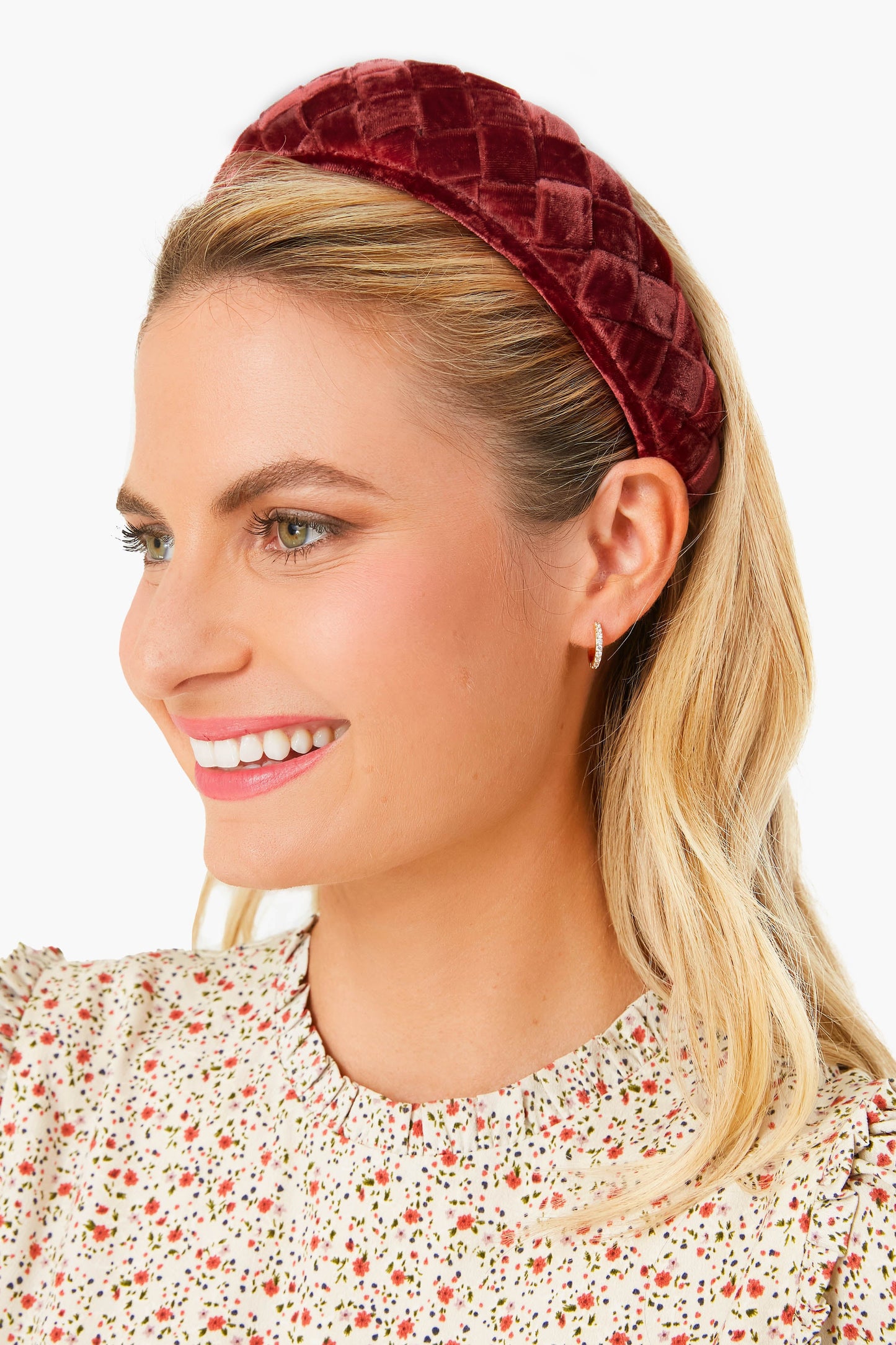 Tea Rose Velvet Everly Headband