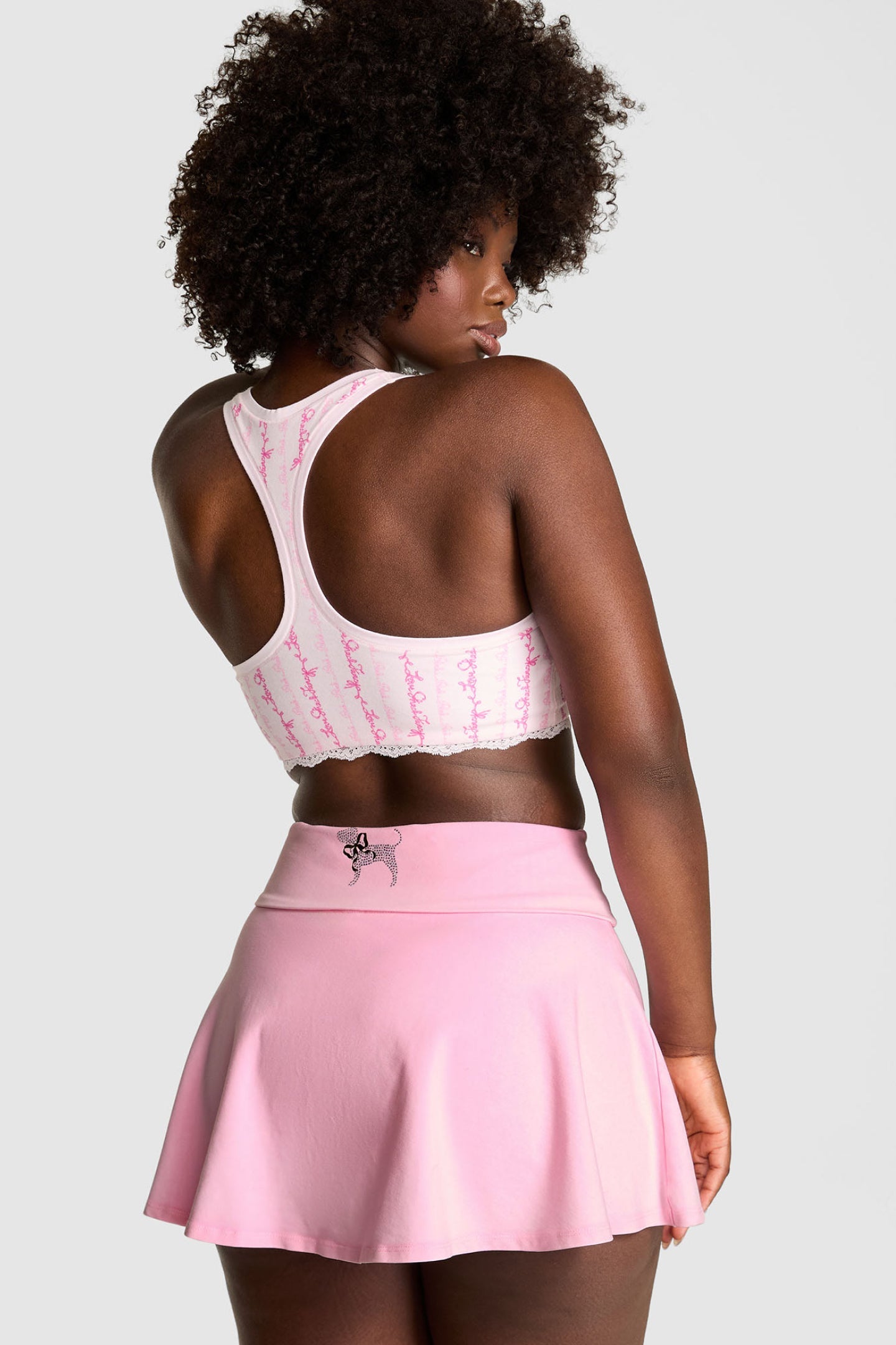 PINK x LoveShackFancy Cotton Foldover Flirty Skirt