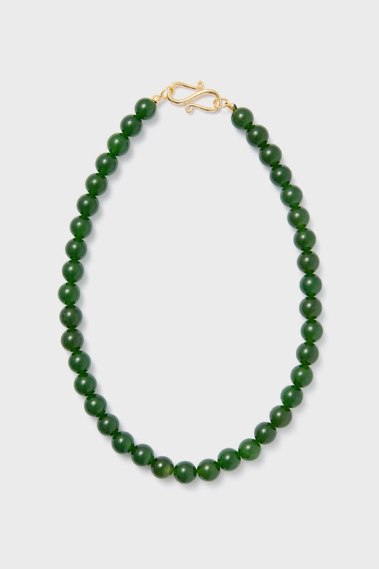 The Green Agate Mary Necklace