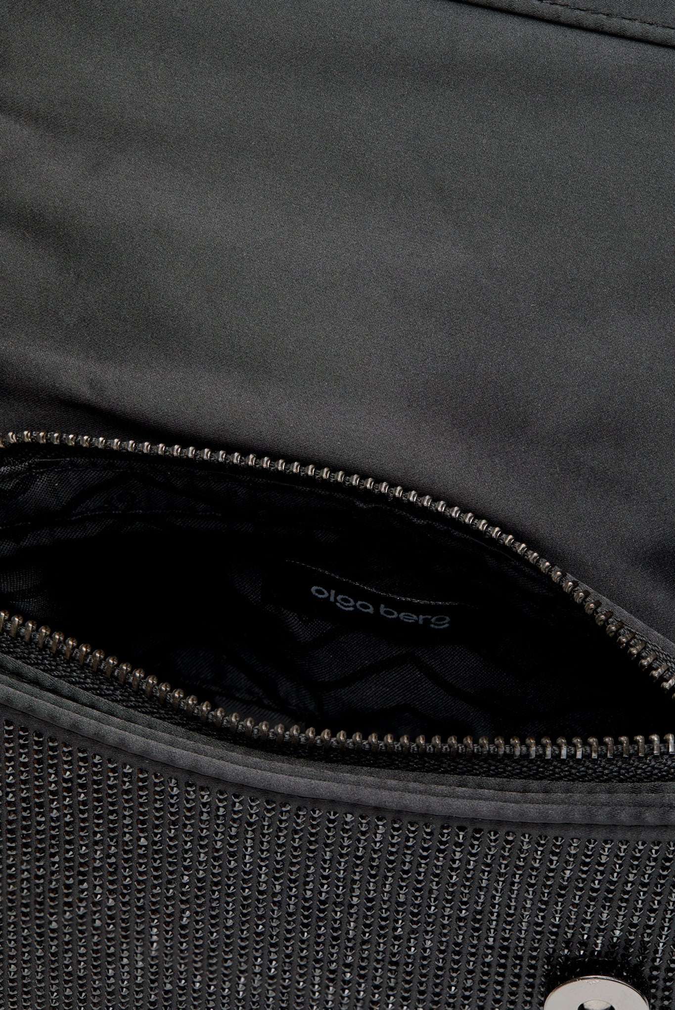 Black Alinta Hotfix Top Handle Bag
