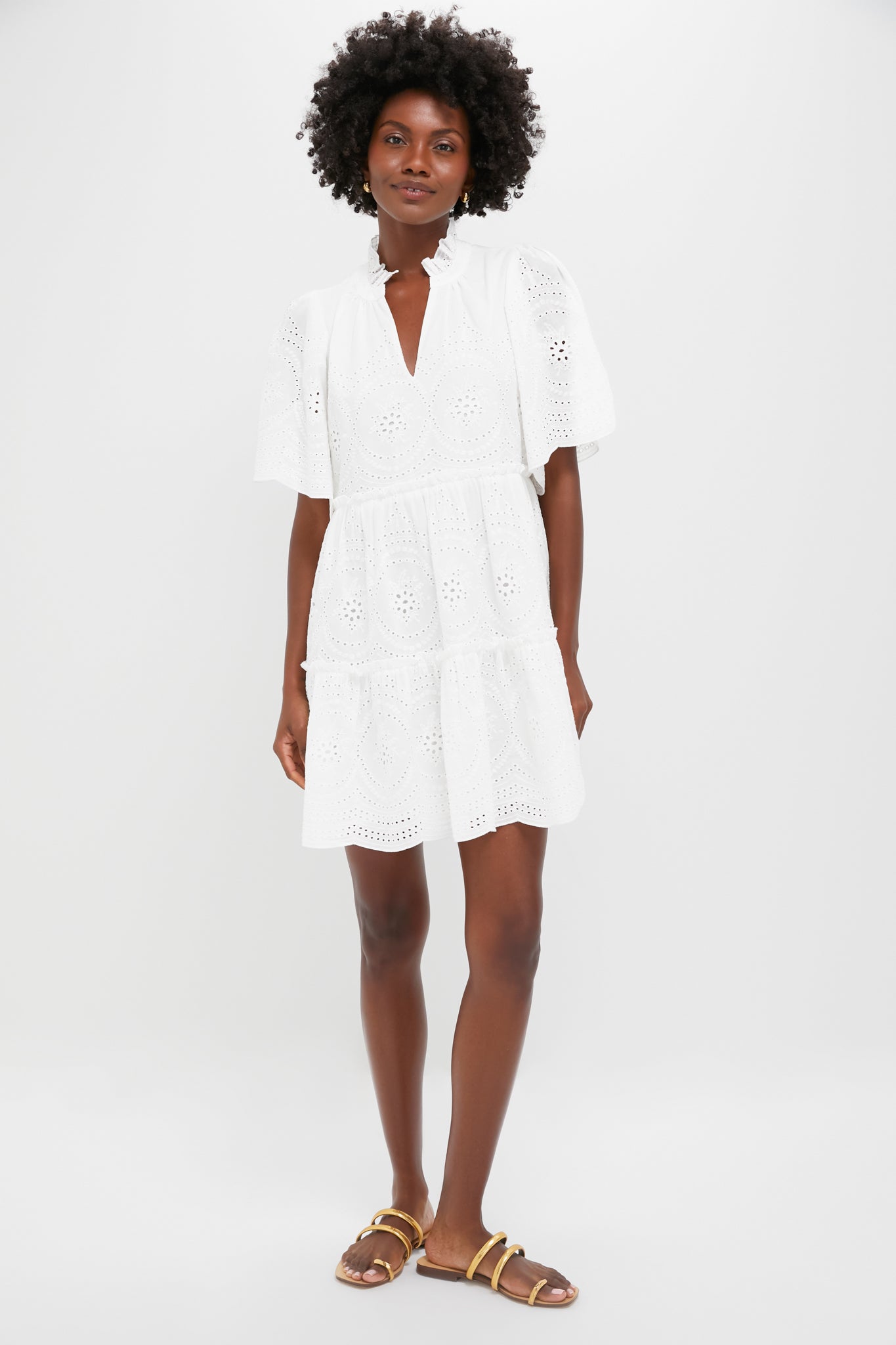 White Eyelet Crawford Dress