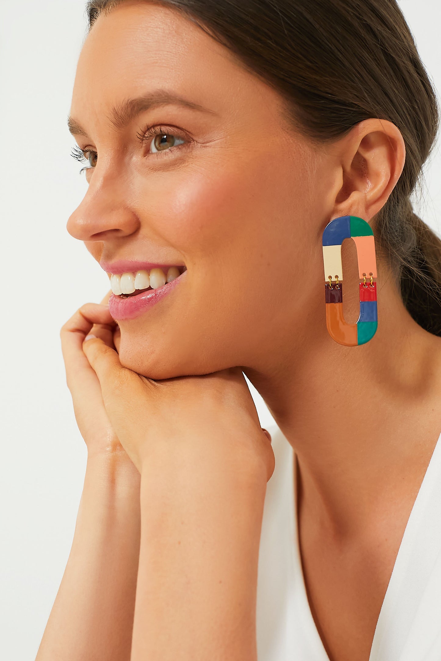Multi Rancher Oval Earrings
