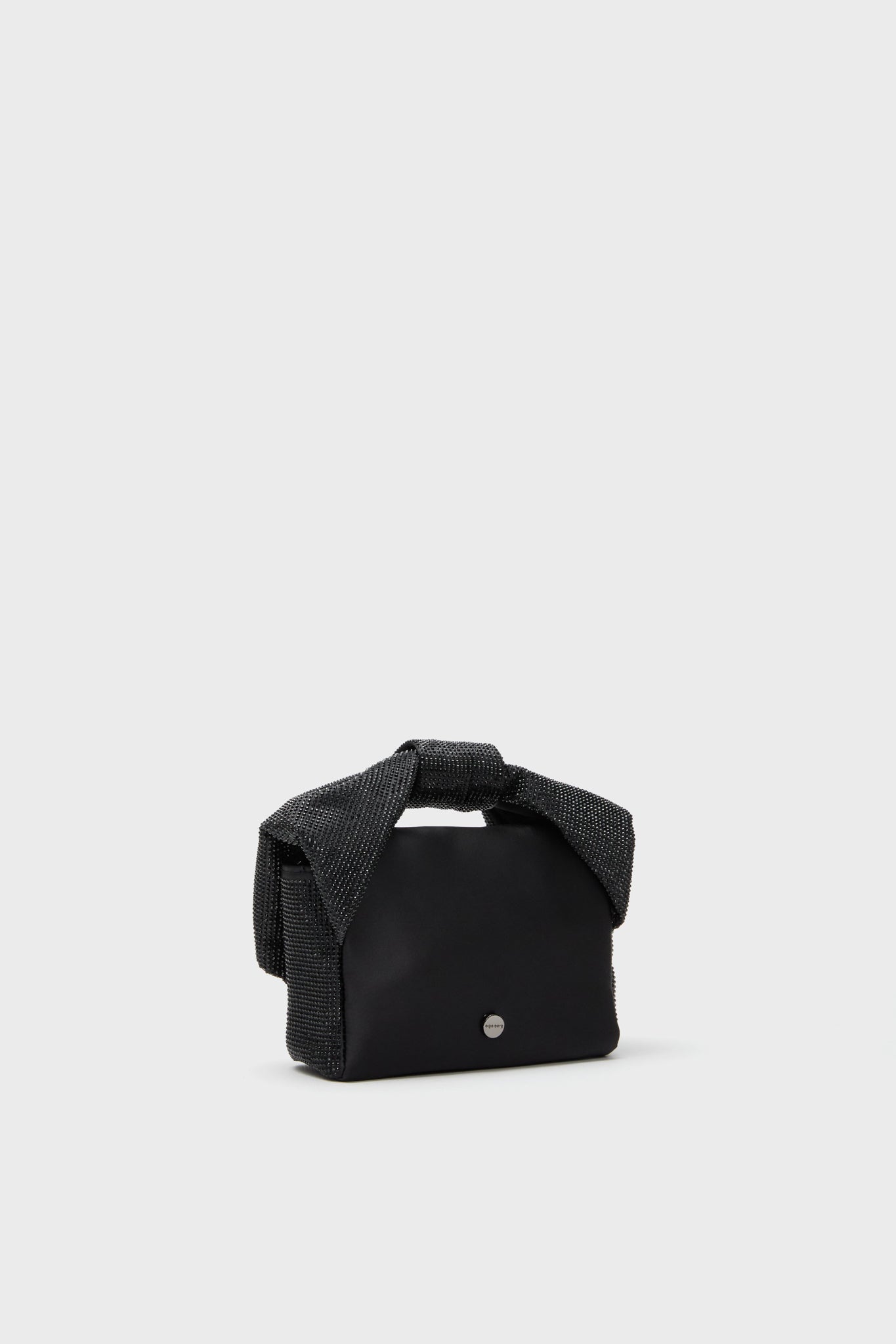 Black Alinta Hotfix Top Handle Bag