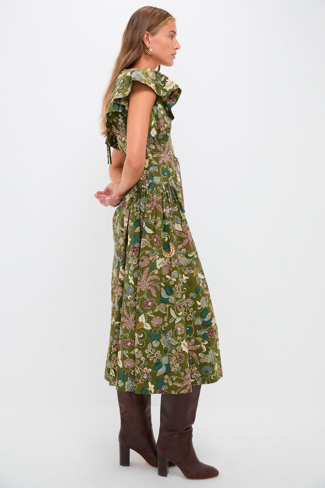 Lichen Darya Drop Waist Midi Dress