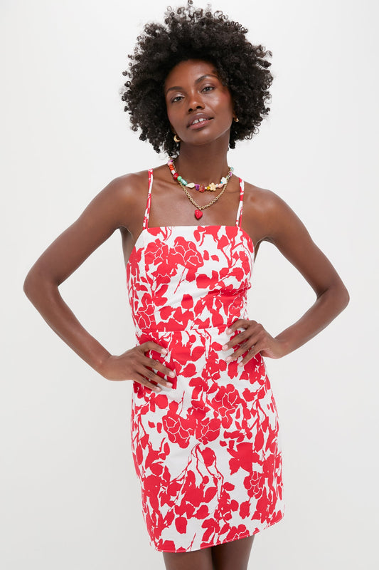 Red Floral Robbie Mini Dress