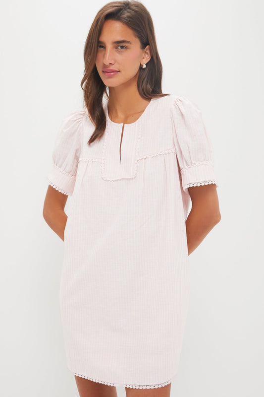 Light Pink Stripe Bridget Dress