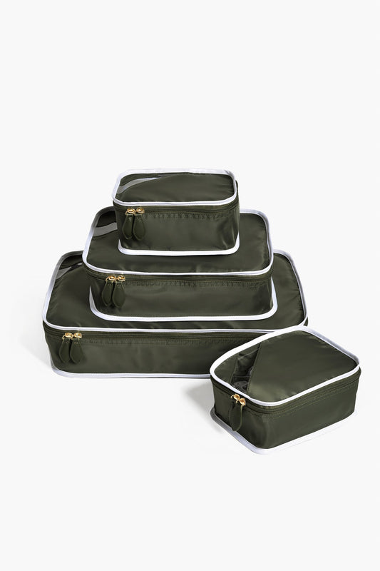 Safari Green Packing Cube Quad