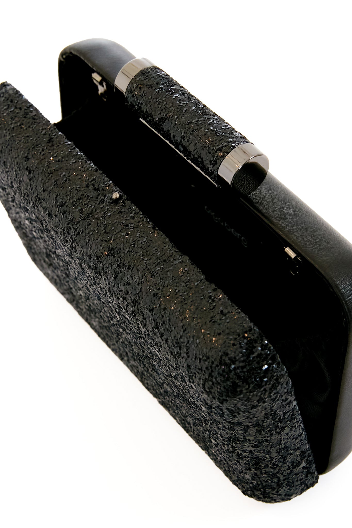 Black Rosie Glitter Clutch