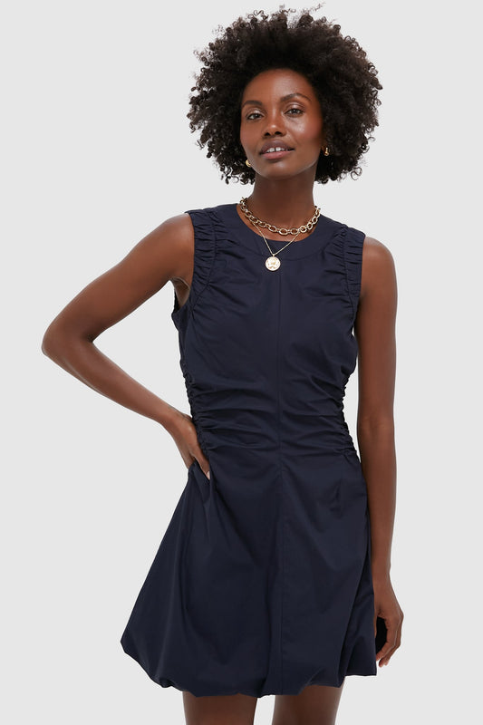 Navy Cotton Alisa Dress