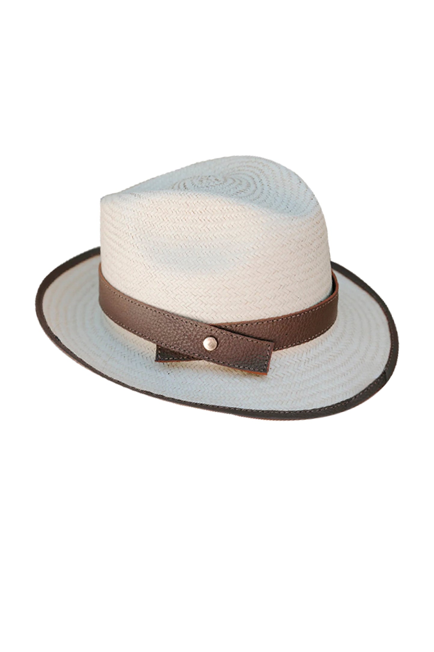 Artisan Palm and Leather Fedora
