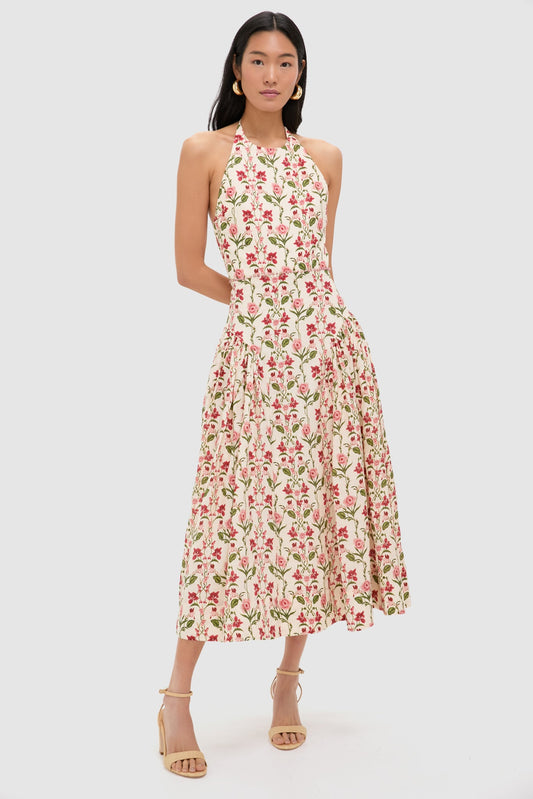 Canna Balsa Beaded Midi Dress