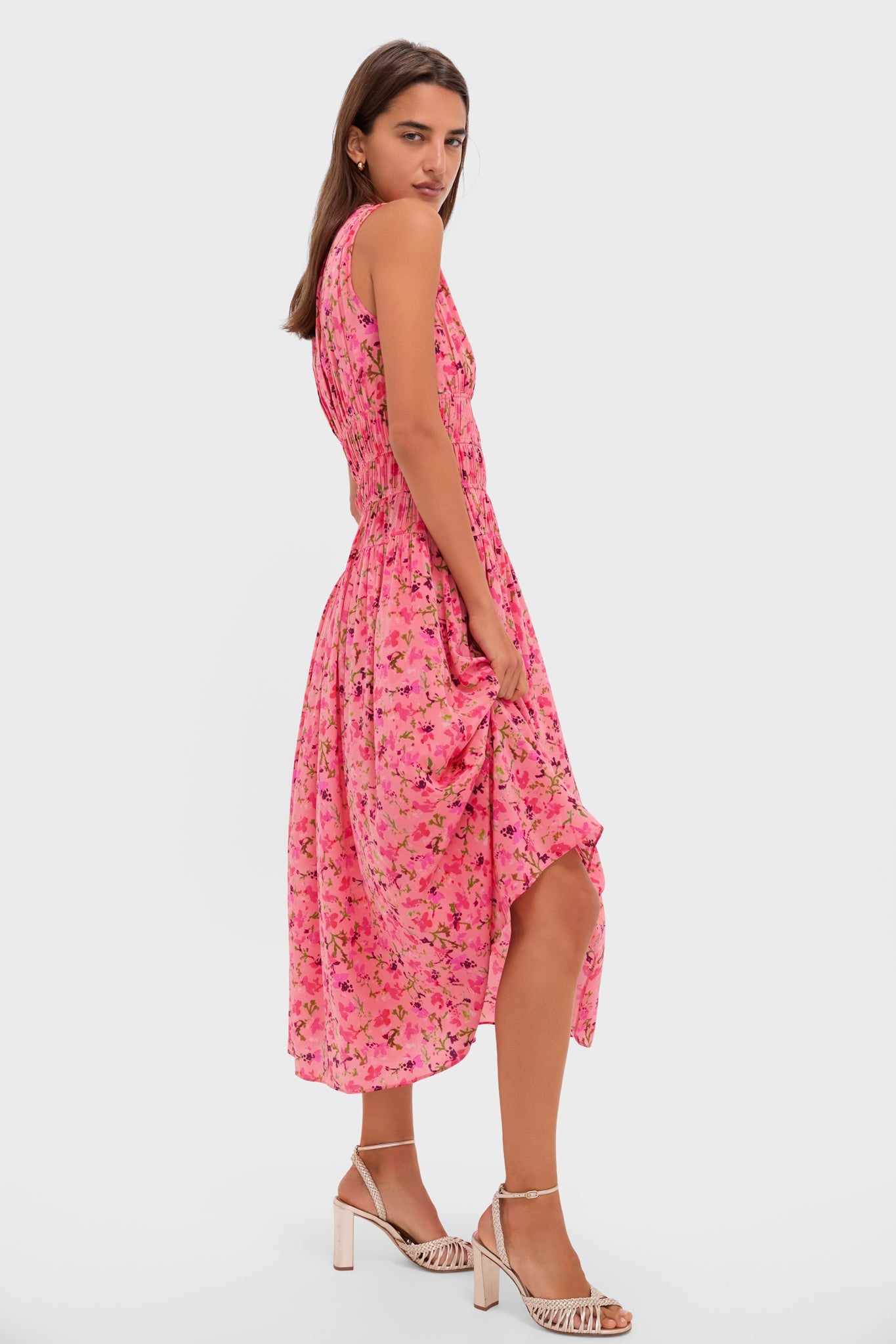 Peony Sylvie Sleeveless V-Neck Midi Dress