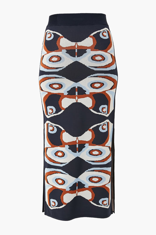 Navy Butterfly Nylah Skirt